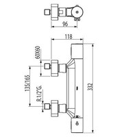 Douche Thermostaatkraan Loft-Tres