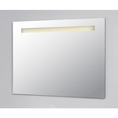 Spiegel 80Cm Aluminium Met Led Verlichting En Schakelaar 