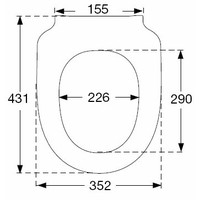 Pressalit 300 + Closetzitting Soft-Close Wit