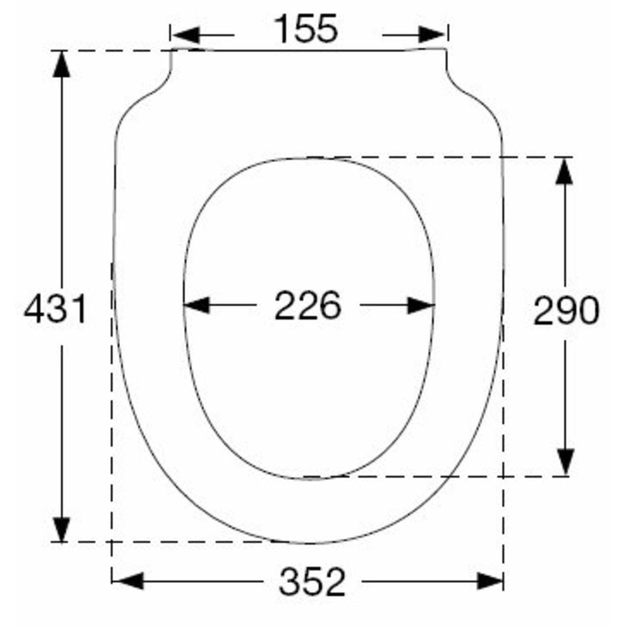 Pressalit 300 + Closetzitting Soft-Close Wit