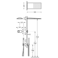 Elektronische Douchethermostaat Set Type 1