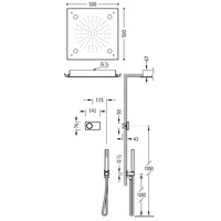 Elektronische Douchethermostaat Set Type 6