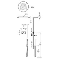 Elektronische Douchethermostaat Set Type 10