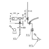 Elektronische Badthermostaat Set Type 6