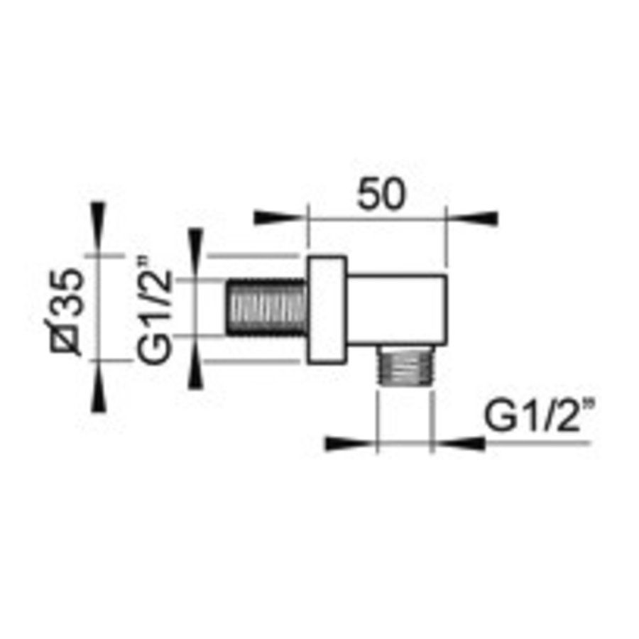 Mate Wanduitlaat M502