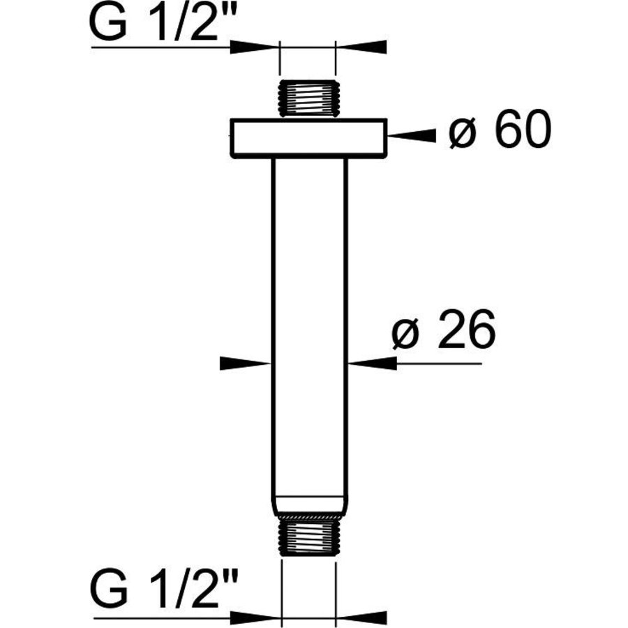 Mate Plafondbuis Rond 15, 30, 60 Cm