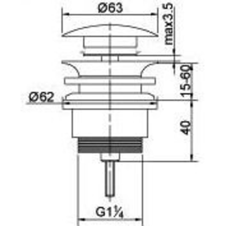 Pal Clickplug Met Schroef Rond P710