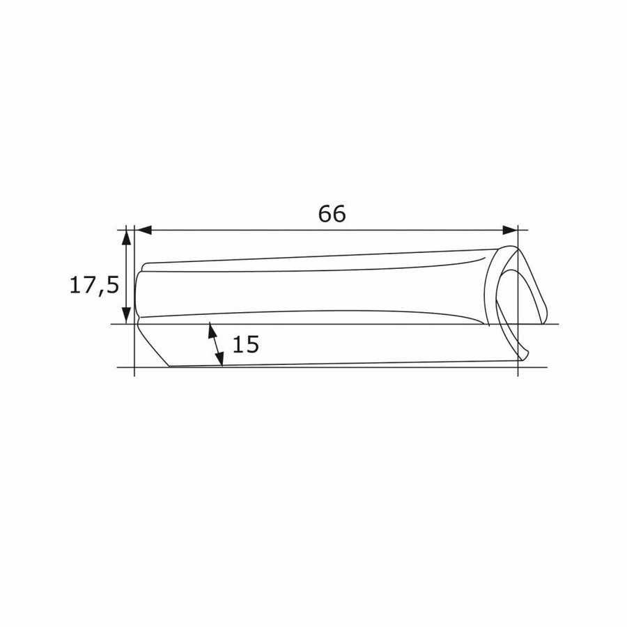 Wastafelzuil VM Isifix Soraya Porselein 66cm Hoog Wit