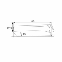 Wastafelzuil VM Isifix Soraya Porselein 66cm Hoog Wit