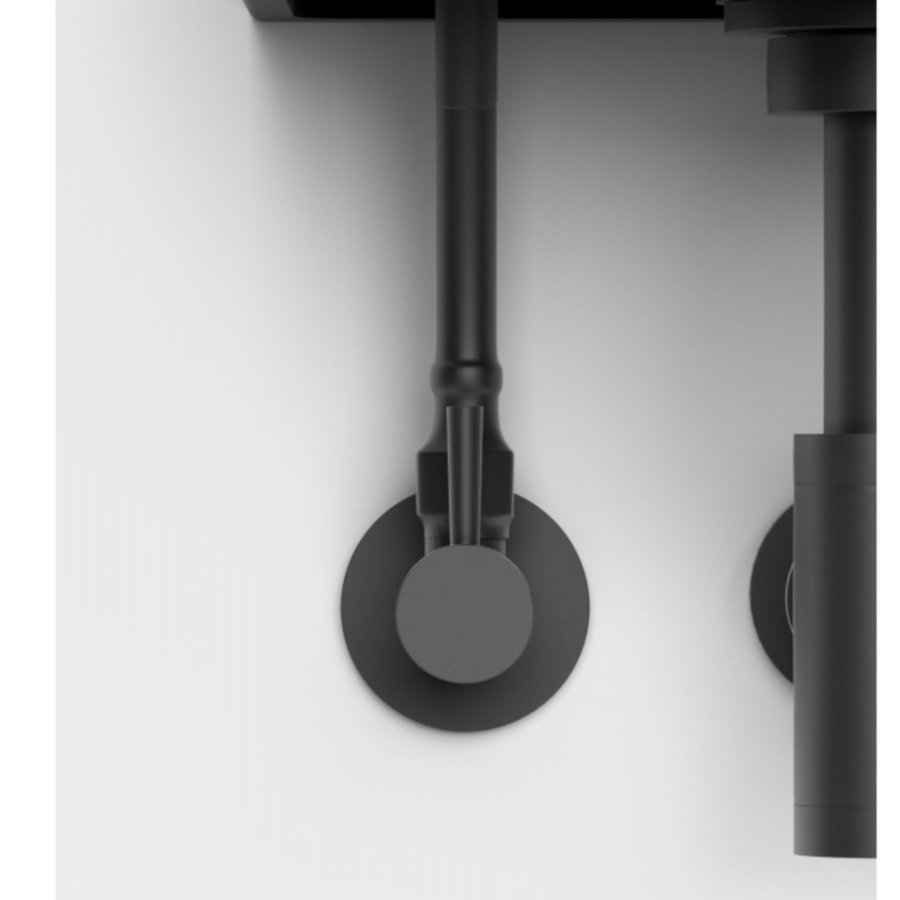 Hoekstopkraan Clou Inbe Angle Valve Mat Zwart