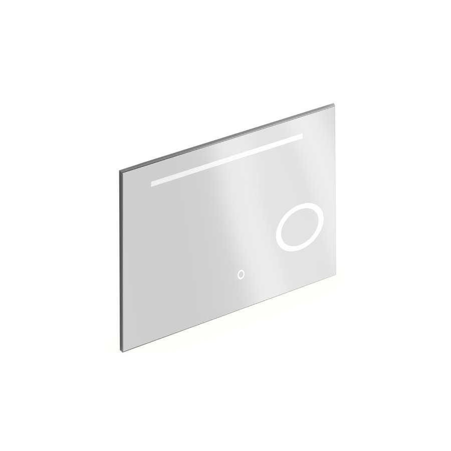 Badkamerspiegel met Verlichting Xenz Desenzano 100x70 cm met Spiegelverwarming en Scheerspiegel