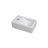 Plieger Mini Fontein Plieger 30x18 cm Keramiek Glans Wit (kraangat links)