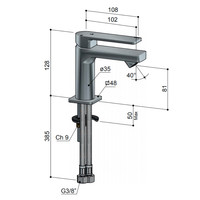 Fonteinkraan Hotbath Gal Mengkraan 12.8 cm Geborsteld Nikkel PVD