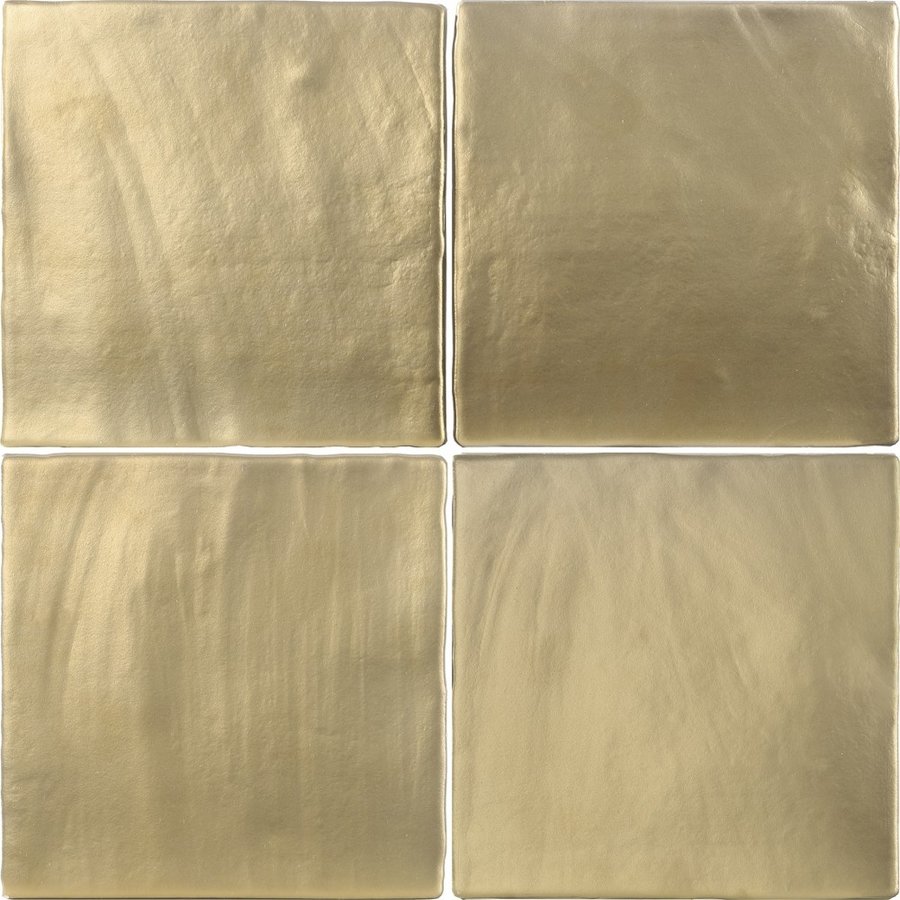 Wandtegel Dune Tabarca 15x15 cm Matt Gold (Prijs per m2)