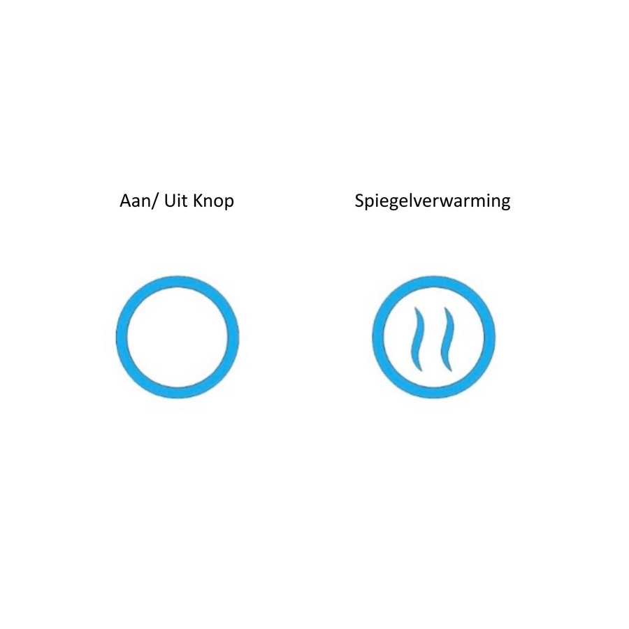 Spiegel Gliss Design Oko Koper Rond LED Verlichting 80 cm