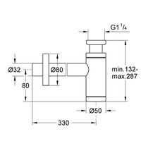 Bekersifon Grohe Others Verstelbaar Warm Sunset Geborsteld