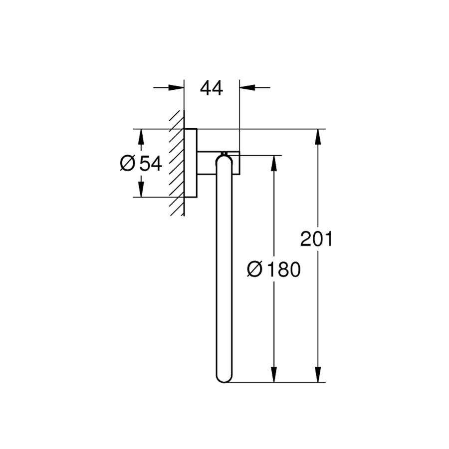 Handdoekring Grohe Essentials Warm Sunset Supersteel