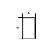 Verbredingsprofiel Van Rijn ST02 (3.3 x 2 cm) Chroom