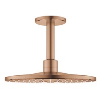 Regendoucheset Grohe Rainshower SmartActive 31 cm met Plafondarm Rond Warm Sunset Geborsteld