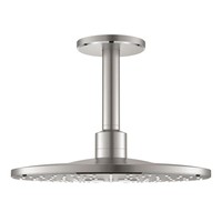 Regendoucheset Grohe Rainshower SmartActive 31 cm met Plafondarm Supersteel