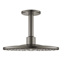 Regendoucheset Grohe Rainshower SmartActive 31 cm met Plafondarm Hard Graphite Geborsteld