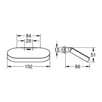 Toiletrolhouder Grohe Selection Met Deksel Hard Graphite Geborsteld