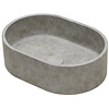 Ideavit Waskom Ideavit Idea.Rock 40x28x12 cm Ovaal Beton Licht Grijs