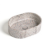 Ideavit Waskom Ideavit Idea.Rock 40x28x12 cm Ovaal Terrazzo Wit