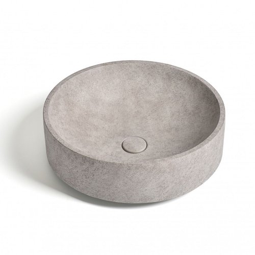 Waskom Ideavit Idea.Deco 45.5x45.5x14.5 cm Rond Beton Grijs/Bruin 