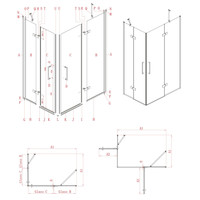 Nisdeur Lacus Giannutri 120x200 Tweedelig Zwart