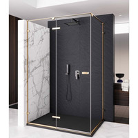 Zijwand Lacus S. Pietro 70x200 cm Aluminium Profiel Goud