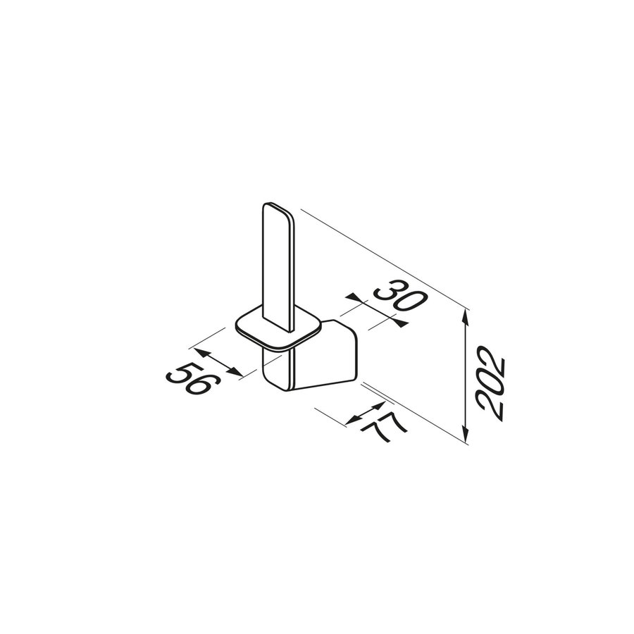 Reserverolhouder Geesa Shift Zwart