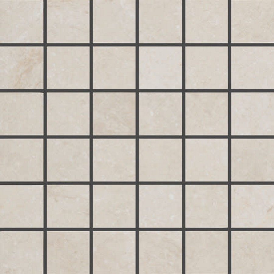 Vloertegel Douglas & Jones Marbles Mozaïek 30x30 cm Wells Creme Mat (Prijs per Stuk)