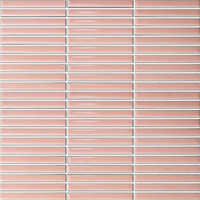 Mozaiek Tegel Sevilla 28,2x30,8 cm Mini Finger Glossy Pink (Prijs per 0,87 M2)