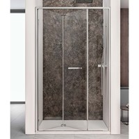 Nisdeur Lacus Ponza Evo Vouwdeur 120x200 Cm Helder Glas Chroom