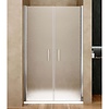 Lacus Nisdeur Lacus Giglio Evo Fox Saloon 2 Klapdeuren 85x200 Cm Chinchilla Glas Chroom