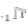 Hansgrohe Wastafelmengkraan Finoris HansGrohe 3-gats 110 met Push-Open Waste Chroom