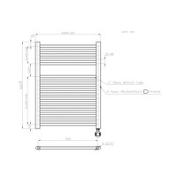 Elektrische Badkamer radiator Best-Design Mat Zwart