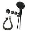 Brauer Inbouwthermostaatset Brauer Gunmetal Carving Incl 3 Standen Handdouche En Badafvoer Gunmetal