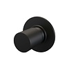 Brauer Inbouw Stopkraan Brauer Black Carving Rond 6.5 cm Messing Mat Zwart