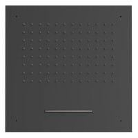 Hoofddouche Tres Plafond met Waterval 50x50 cm Mat Zwart