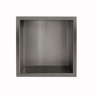 Inbouwnis Wiesbaden Yens 30x30x7 cm Gunmetal