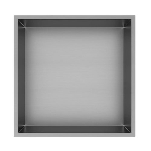 Inbouwnis Best-Design Kaya 30.5x30.5x7 cm RVS 