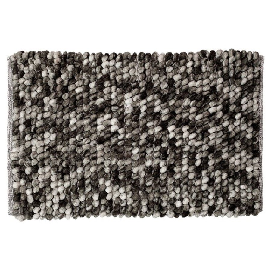 Badmat Sealskin Vintage 50x80 cm Polyester Donkergrijs