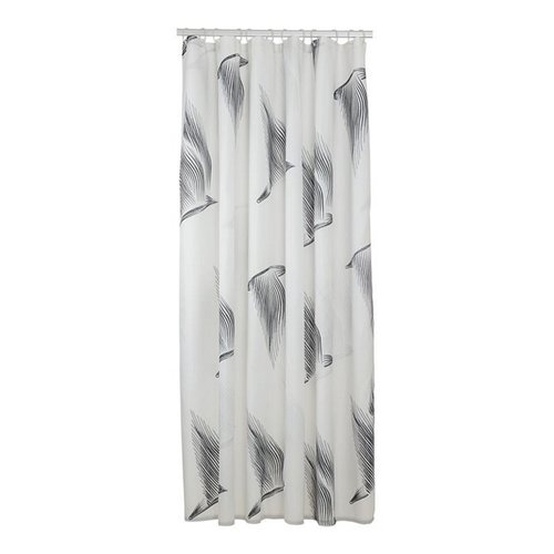 Douchegordijn Sealskin Birds 180x200 cm Polyester Zwart / Wit 