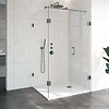 Sanitop Douchecabine Compleet Just Creating Profielloos 3-Delig 100x120 cm Gunmetal