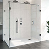 Sanitop Douchecabine Compleet Just Creating Profielloos 3-Delig 100x180 cm Gunmetal