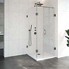 Sanitop Douchecabine Compleet Just Creating Profielloos 3-Delig 90x90 cm Gunmetal