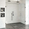 Sanitop Nisdeur Compleet Just Creating Profielloos 2-Delig 200x200 cm 140/60 Gunmetal