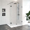 Inloopdouche Compleet Just Creating Profielloos 120/30 cm Draaibaar Gunmetal